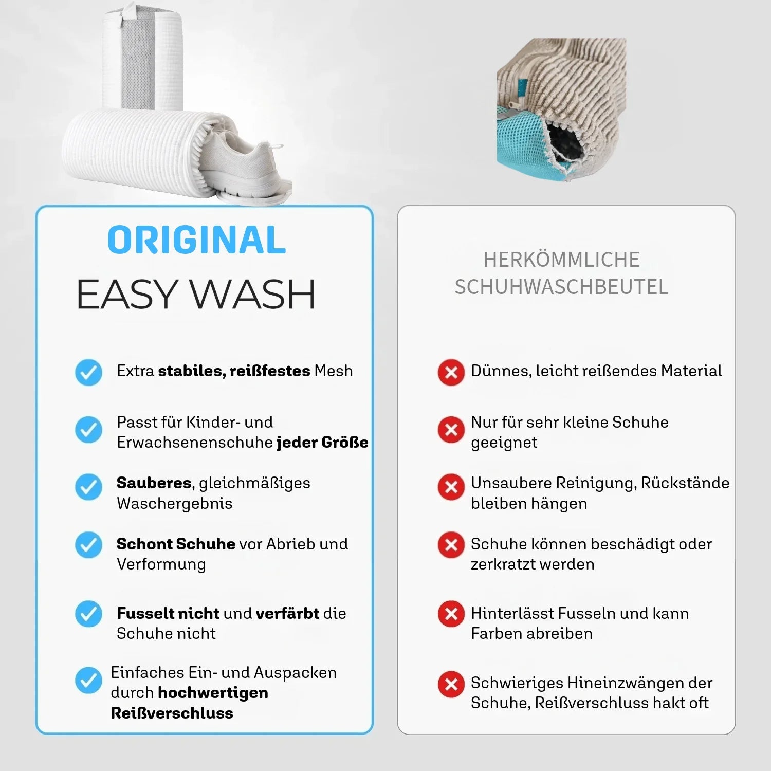 Easy Wash Schuhwaschbeutel